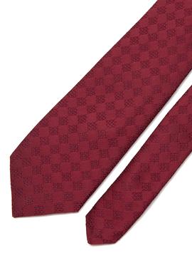 Bordo Desenli Kravat