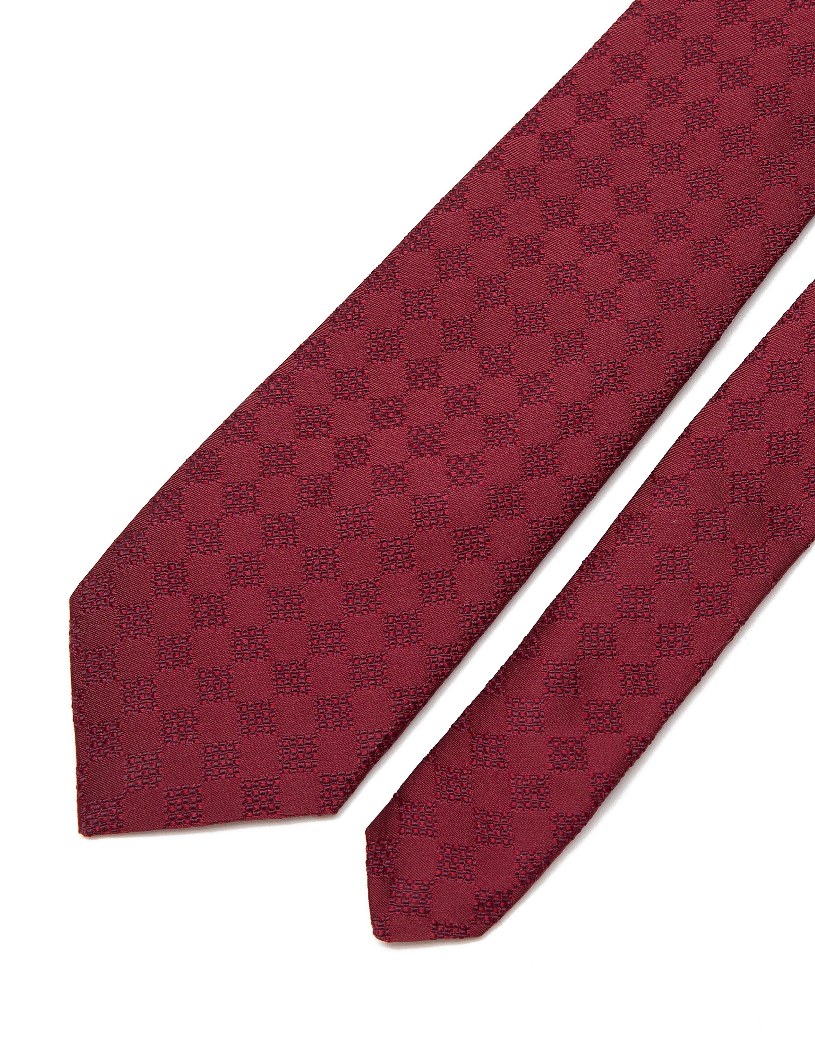 Bordo Desenli Kravat - 50244023002