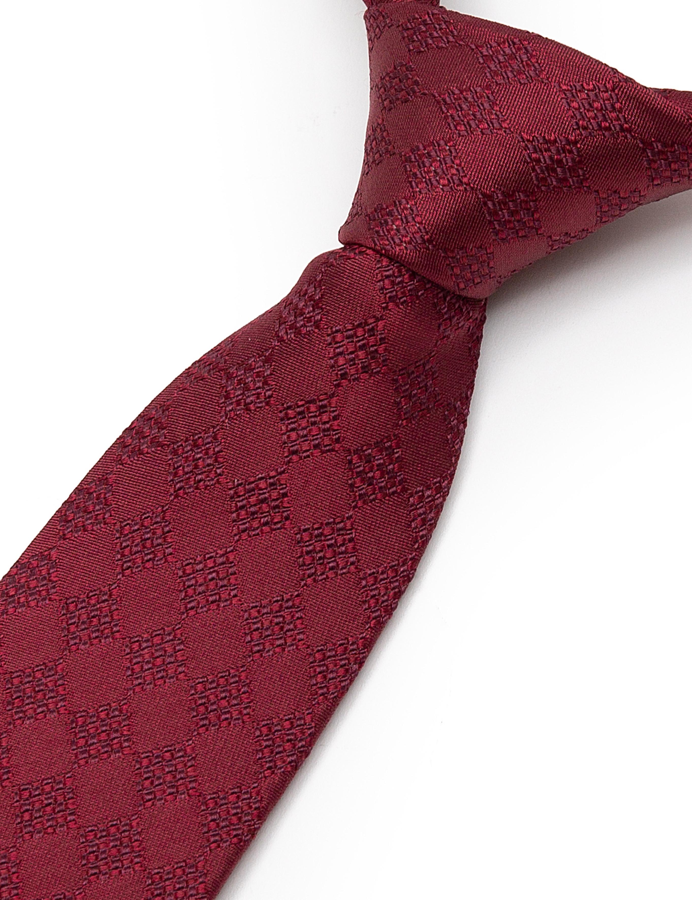 Bordo Desenli Kravat - 50244023002