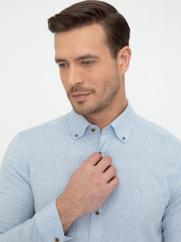 Açık Mavi Slim Fit Gömlek