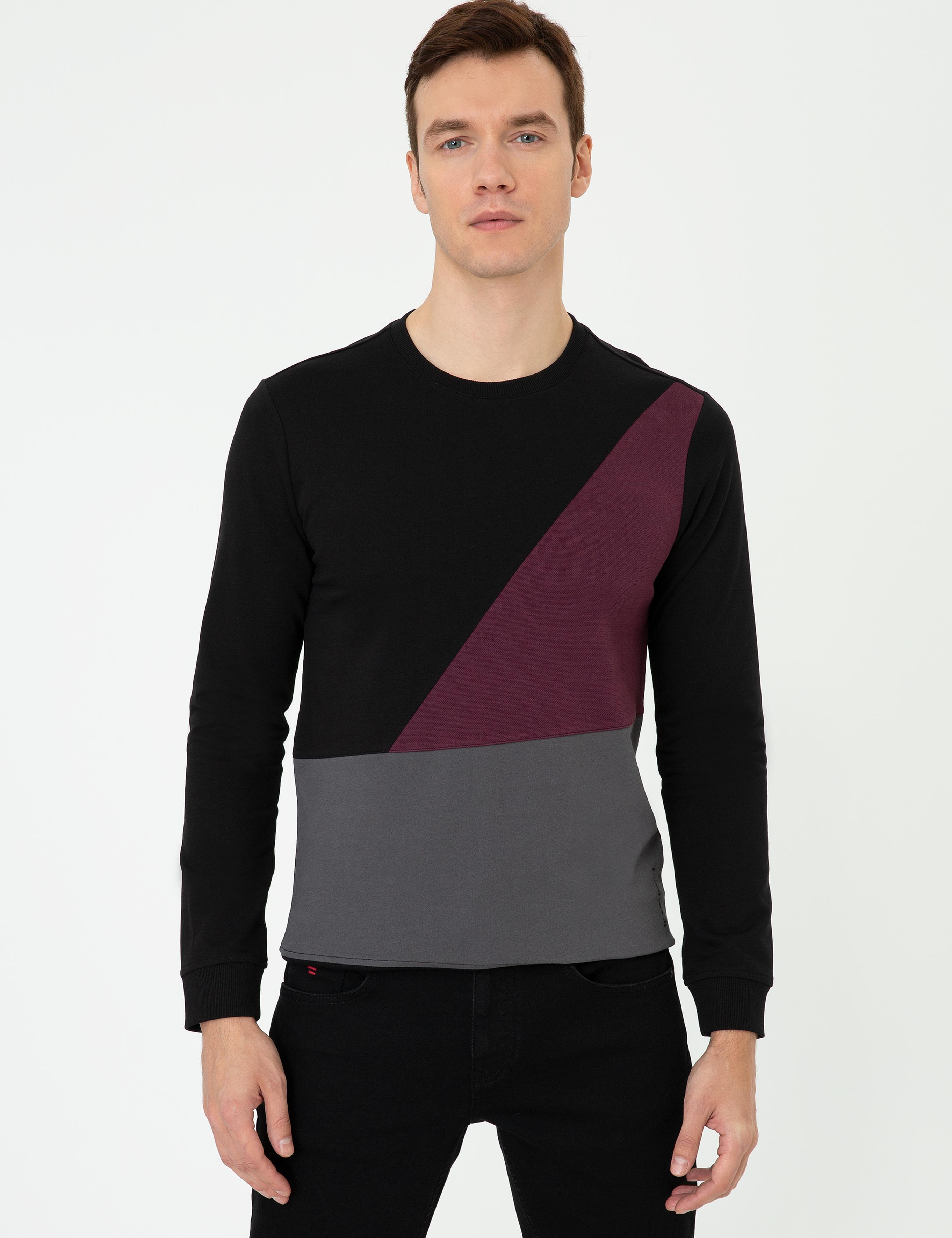 Siyah Slim Fit Sweatshirt - 50246000033