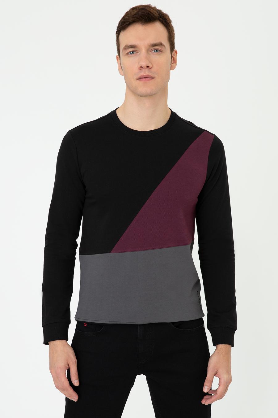 Siyah Slim Fit Sweatshirt - 50246000033
