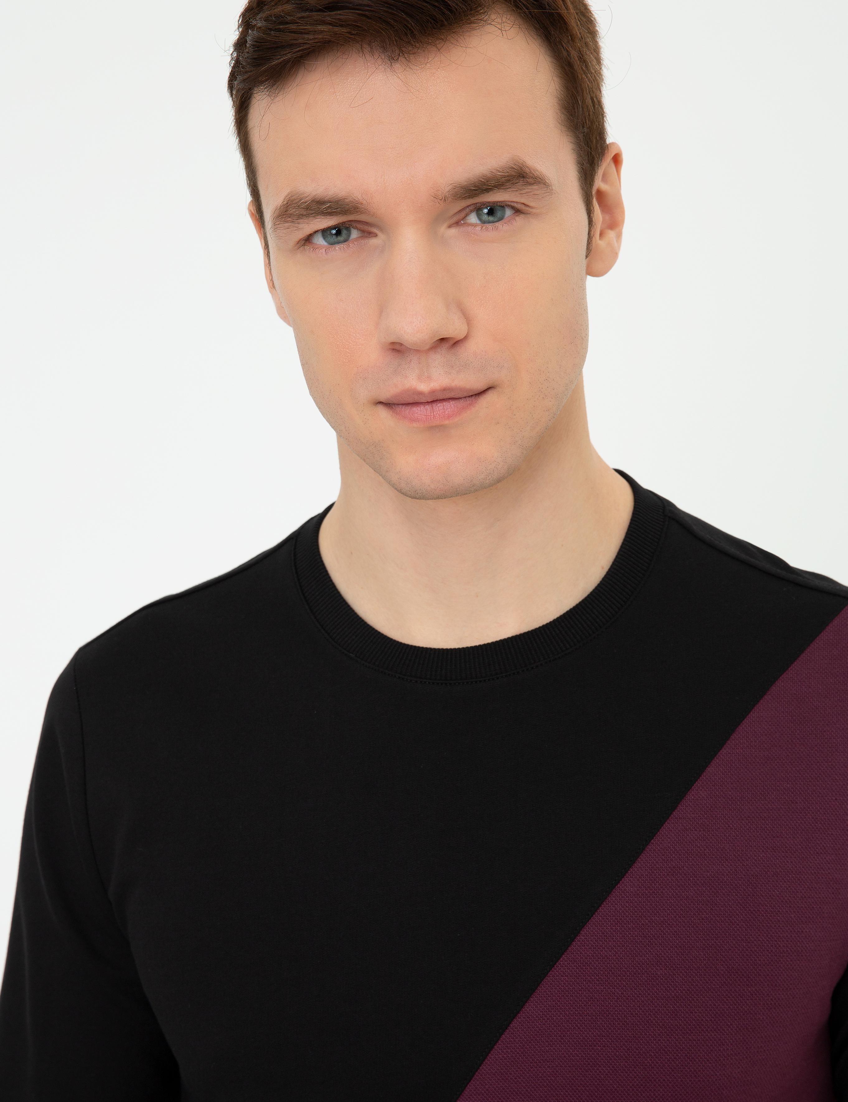 Siyah Slim Fit Sweatshirt - 50246000033