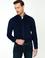 Lacivert Slim Fit Uzun Kollu Gömlek