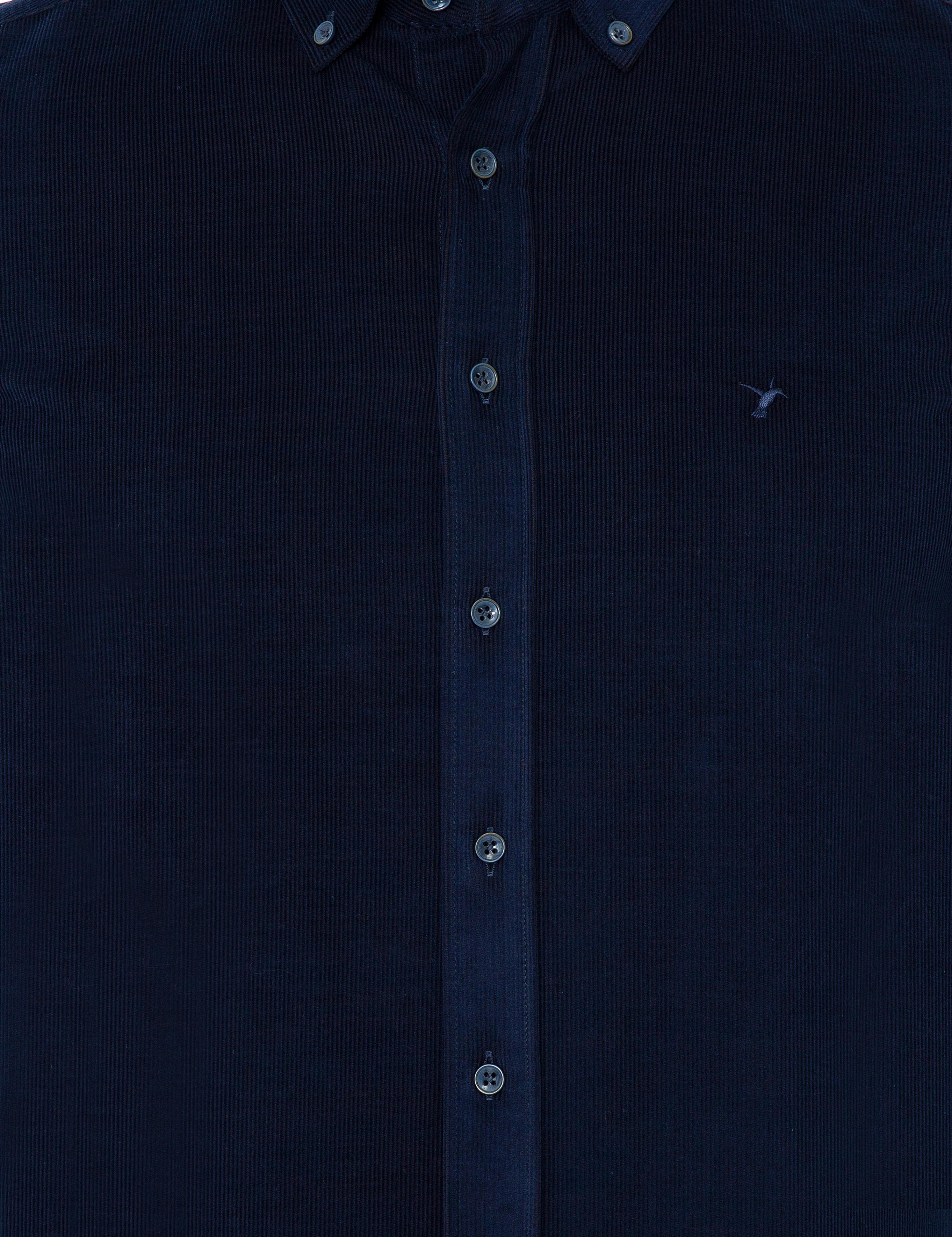 Lacivert Slim Fit Uzun Kollu Gömlek - 50245389016