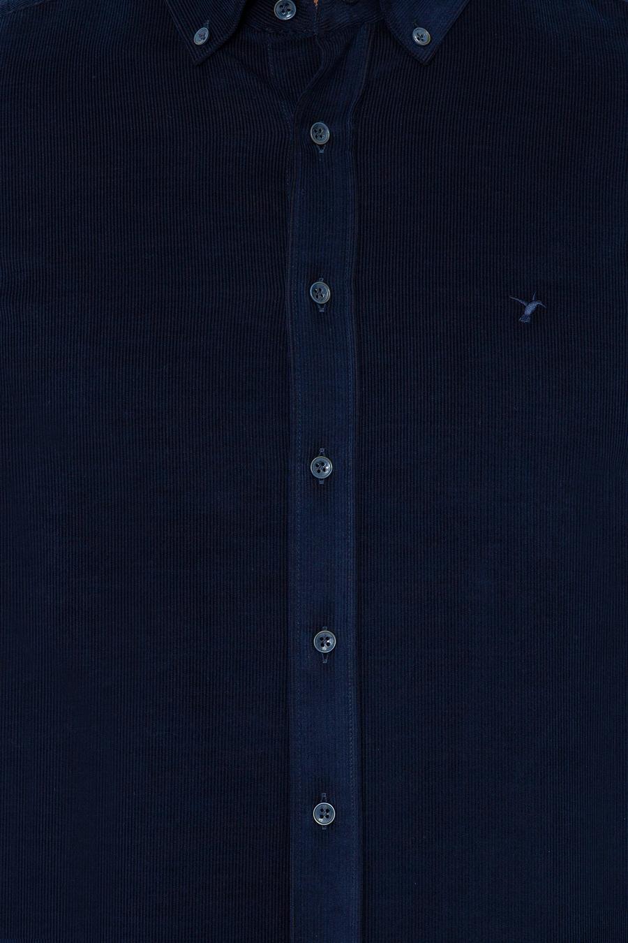 Lacivert Slim Fit Uzun Kollu Gömlek - 50245389016