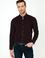 Kahverengi Slim Fit Uzun Kollu Gömlek