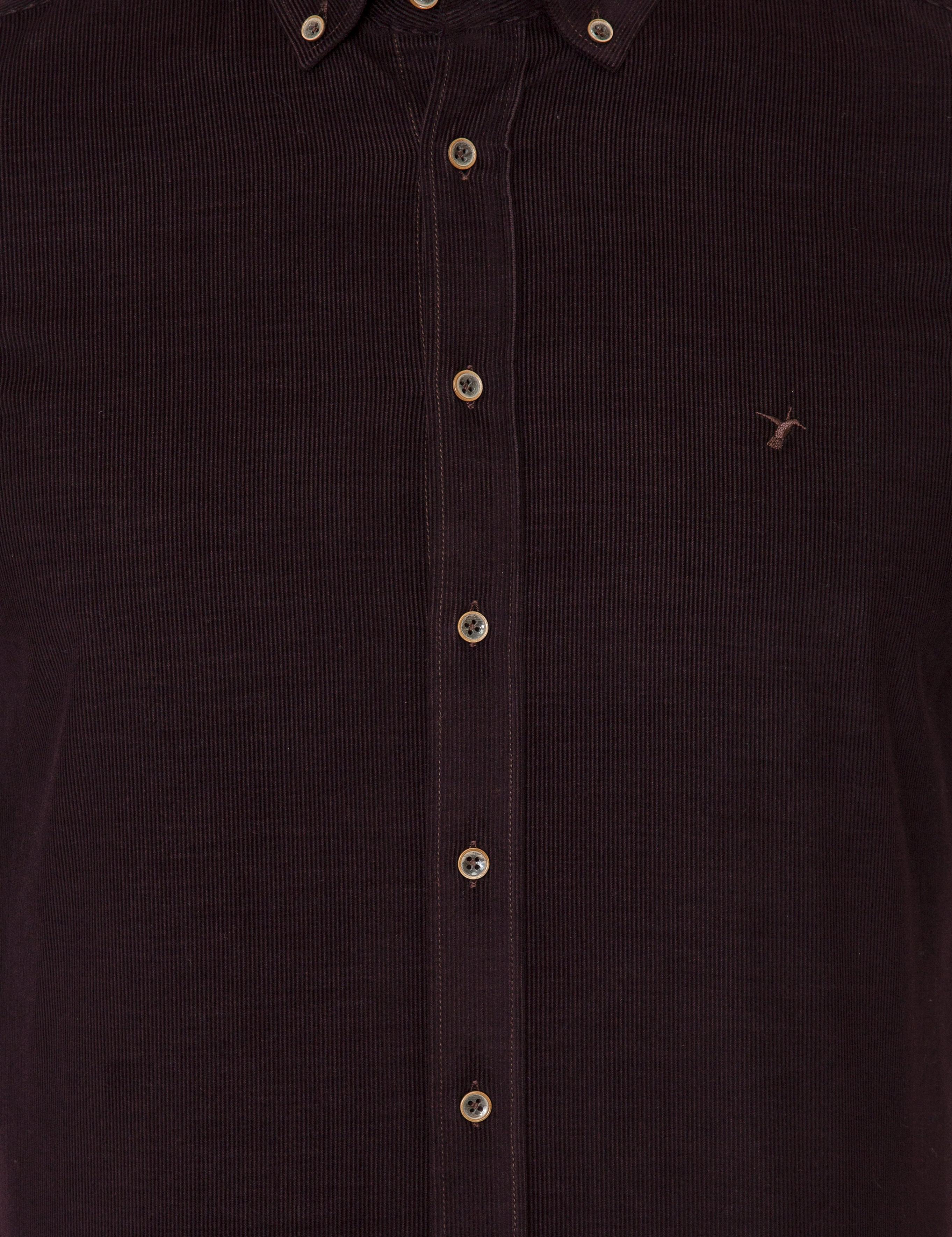 Kahverengi Slim Fit Uzun Kollu Gömlek - 50245389025