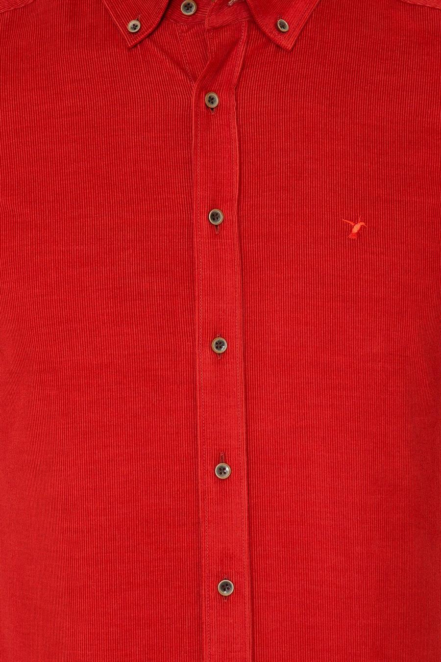 Kiremit Slim Fit Uzun Kollu Gömlek - 50245389069