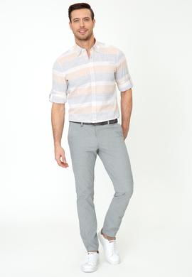 Siyah Slim Fit Kanvas Pantolon