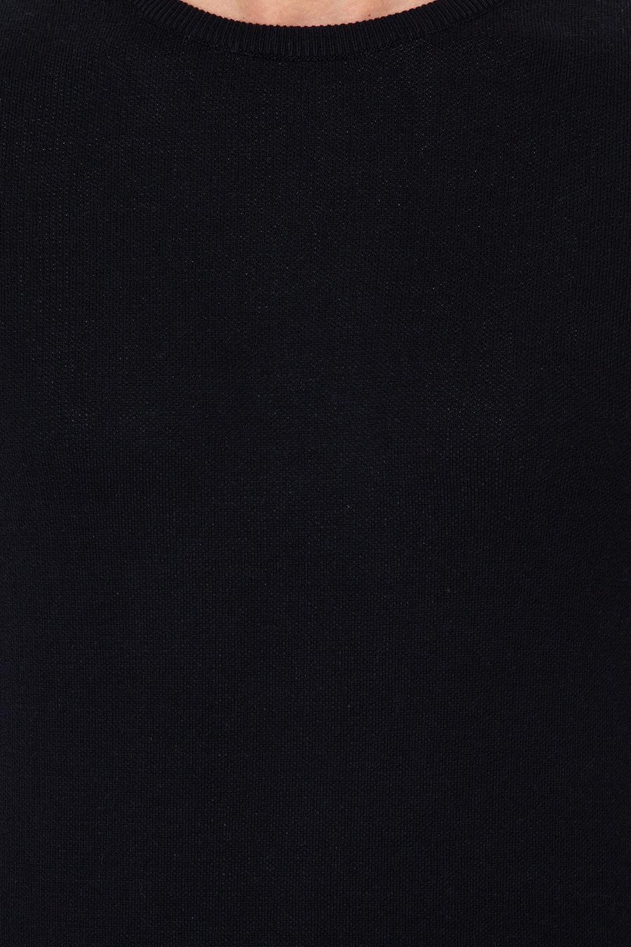 Lacivert Regular Fit Bisiklet Yaka Triko Kazak - 50240209043