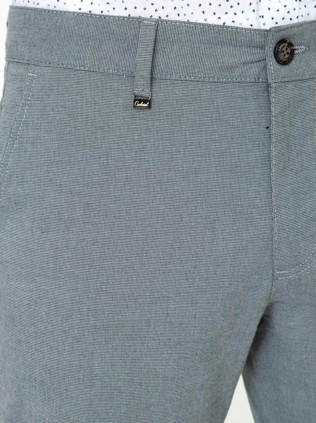 İndigo Slim Fit Kanvas Pantolon