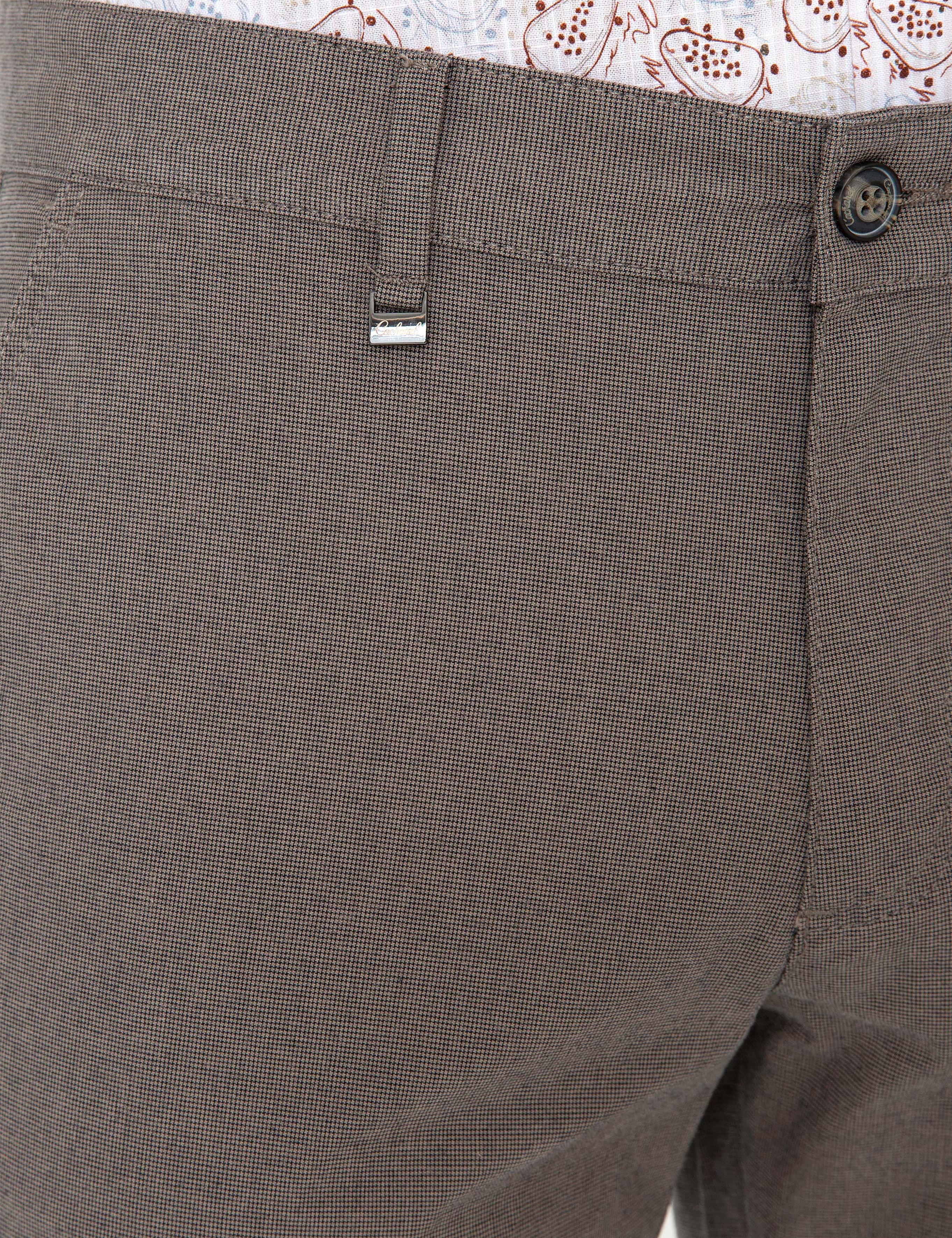 Kahverengi Slim Fit Kanvas Pantolon - 50248788118