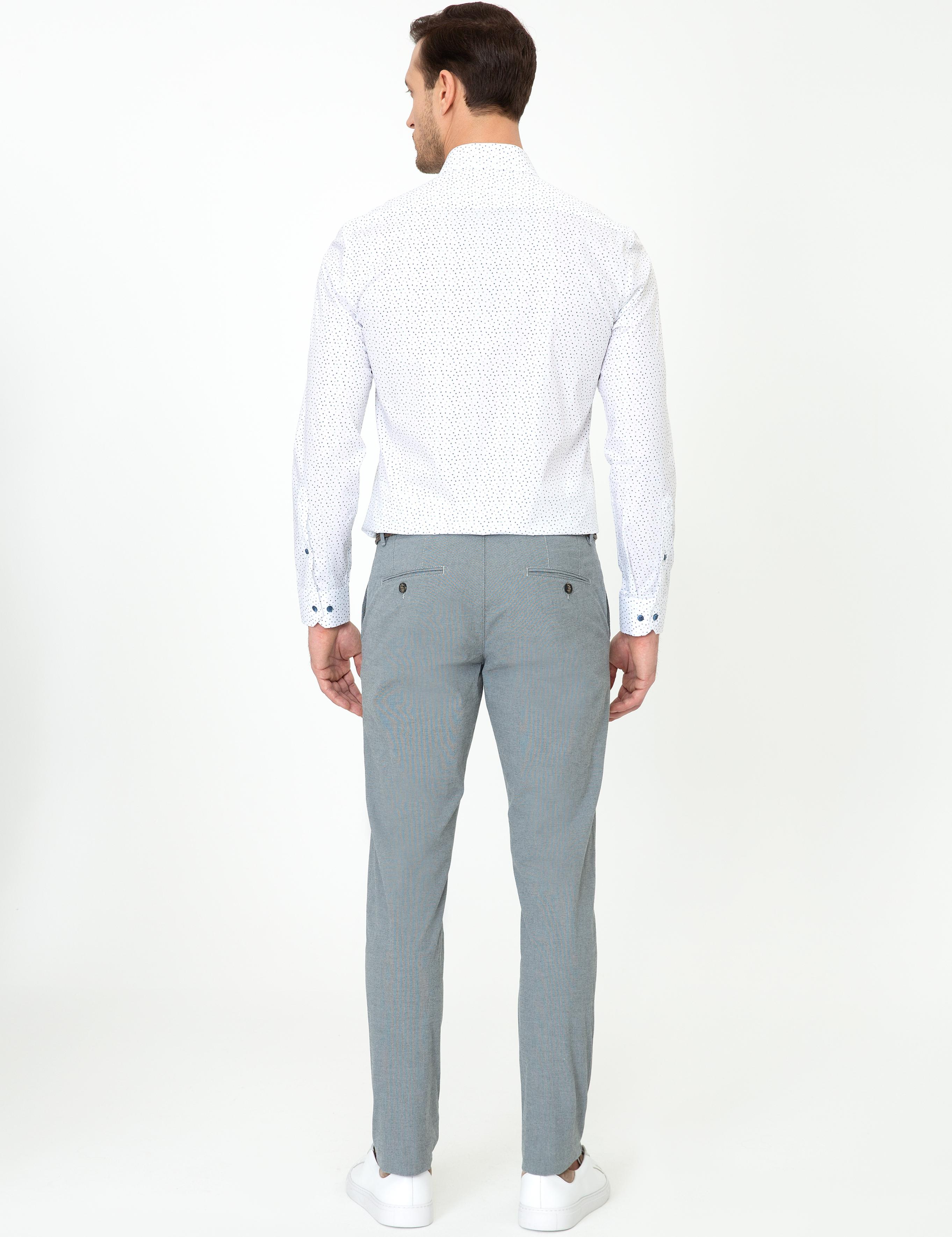 İndigo Slim Fit Kanvas Pantolon - 50248788203