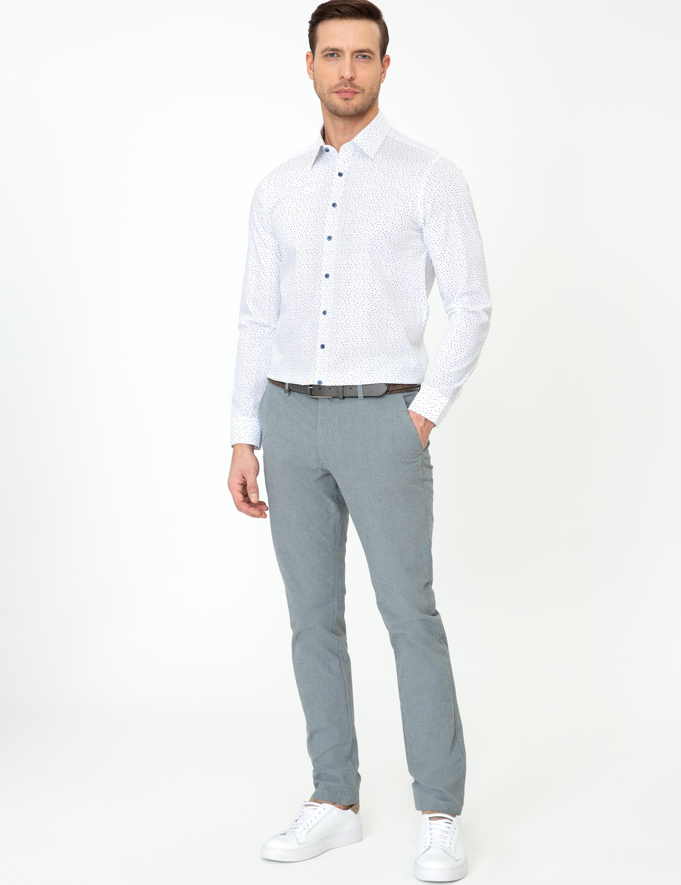 İndigo Slim Fit Kanvas Pantolon - 50248788203