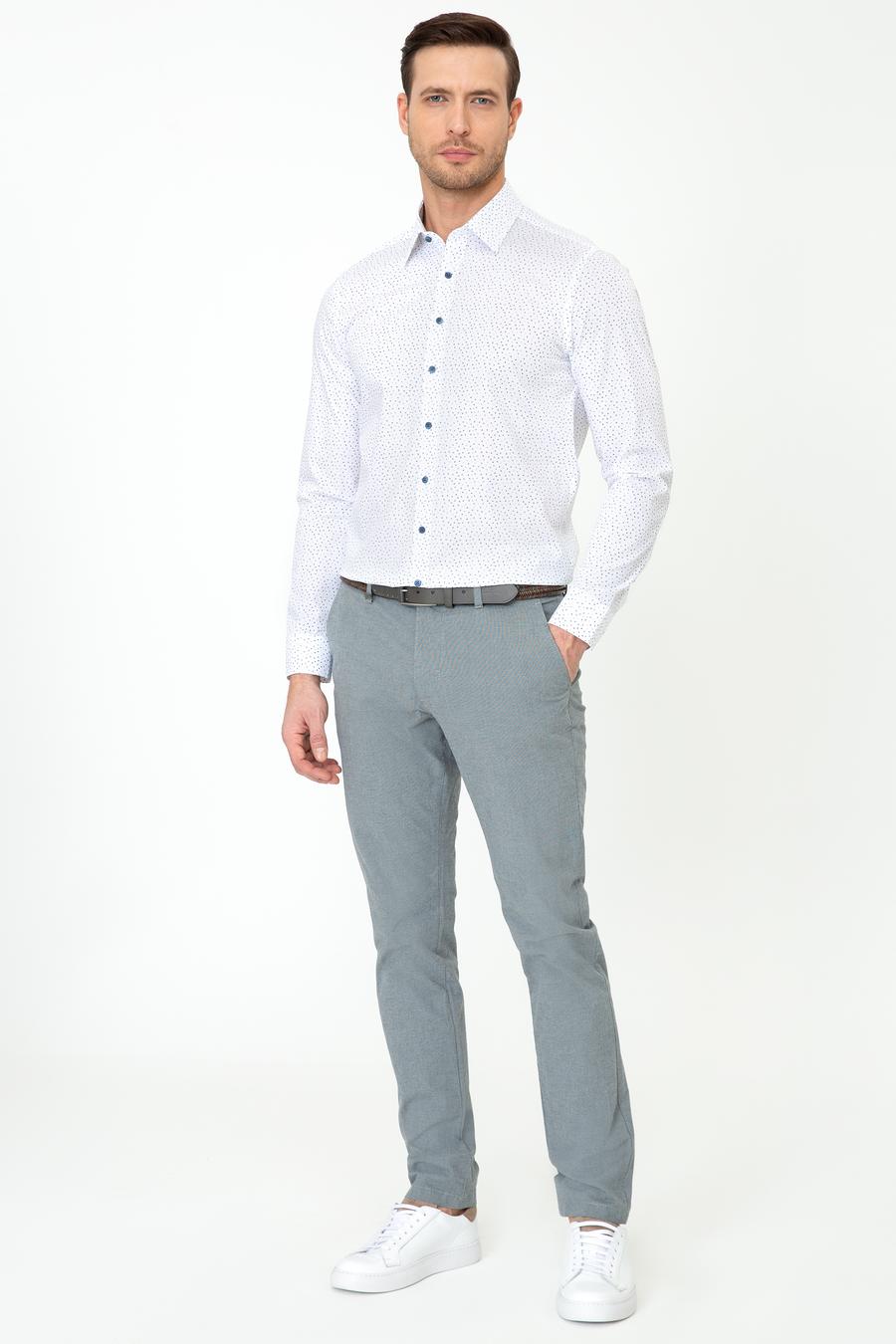 İndigo Slim Fit Kanvas Pantolon - 50248788203