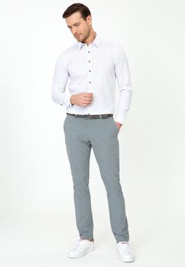 İndigo Slim Fit Kanvas Pantolon