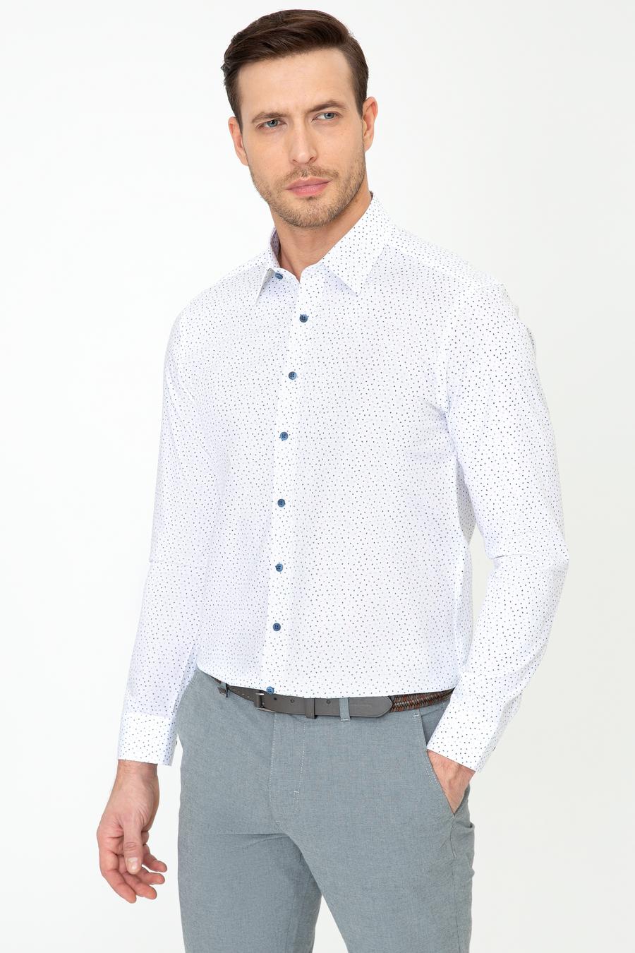Beyaz Slim Fit Uzun Kollu Gömlek - 50247575018