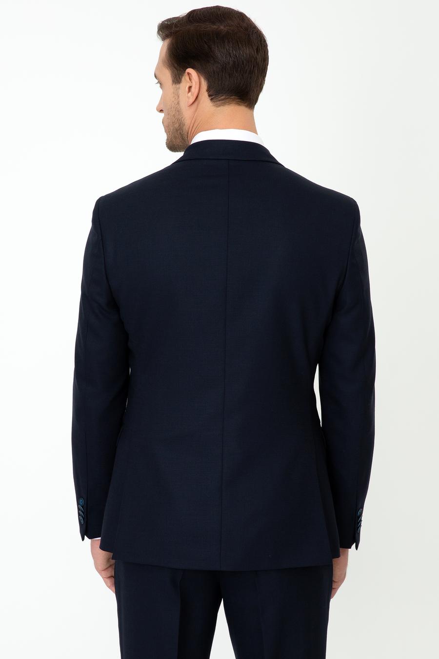 Lacivert Slim Fit Yün Ceket - 50250780083