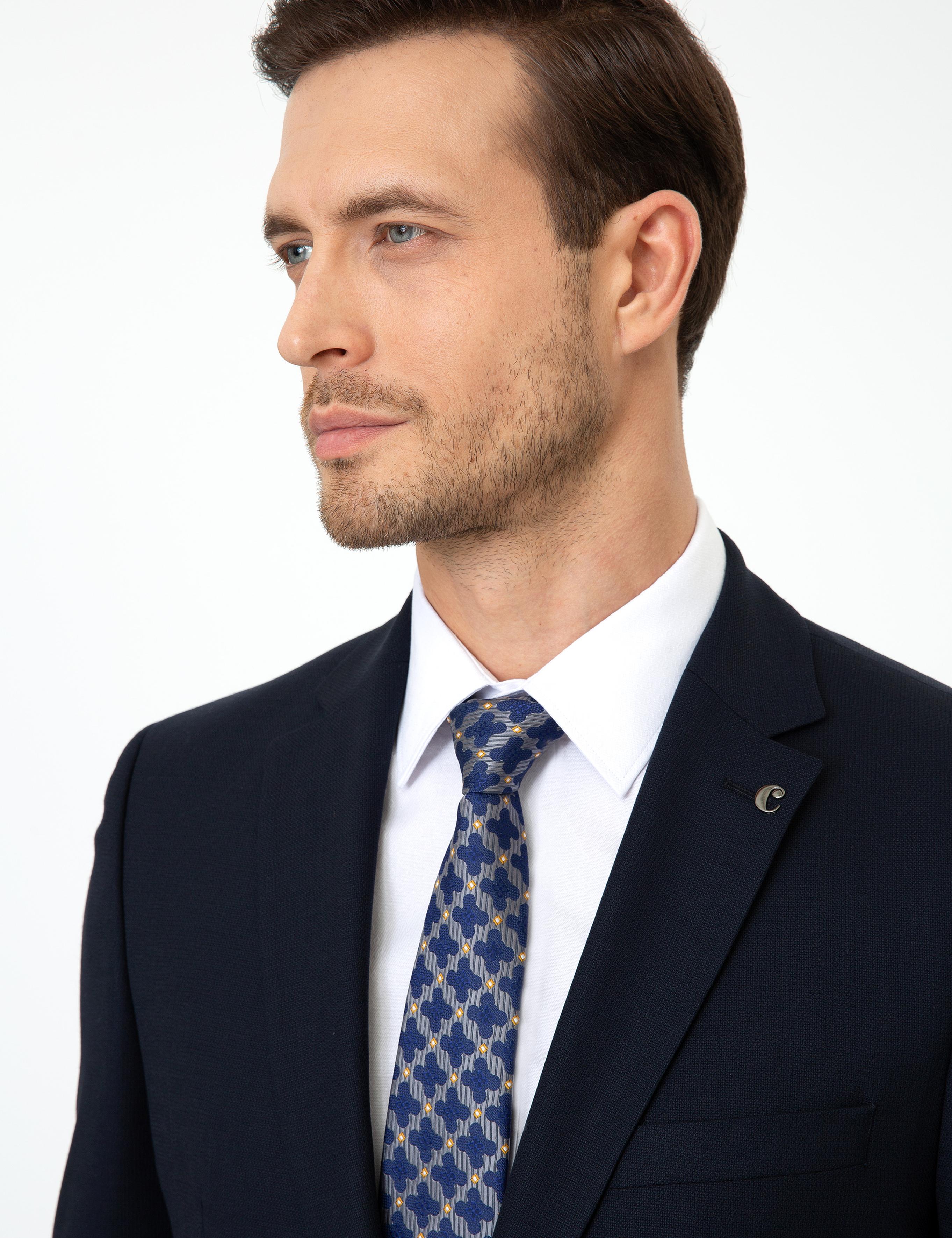 Lacivert Slim Fit Yün Ceket - 50250780083