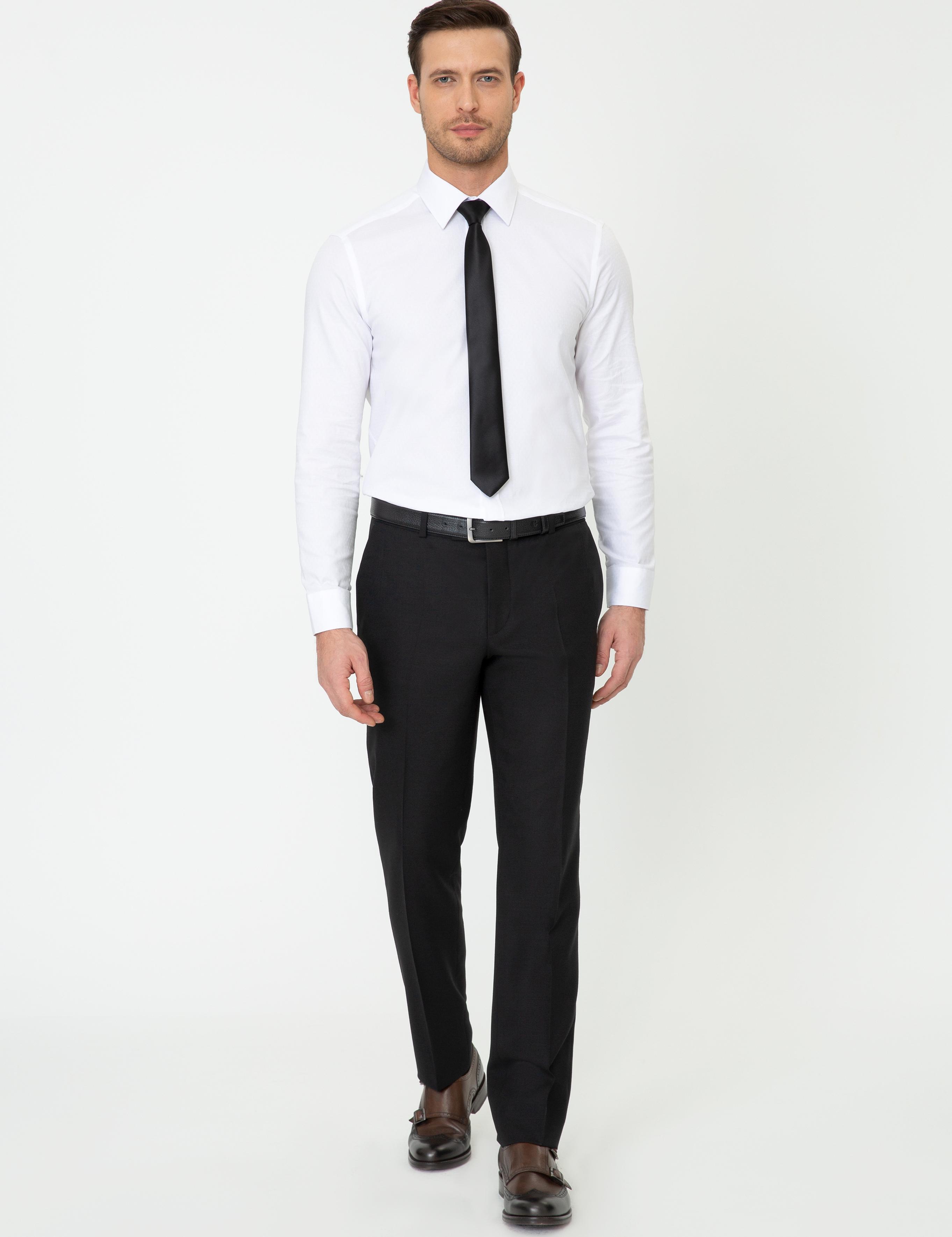 Siyah Slim Fit Kumaş Pantolon - 50250814017