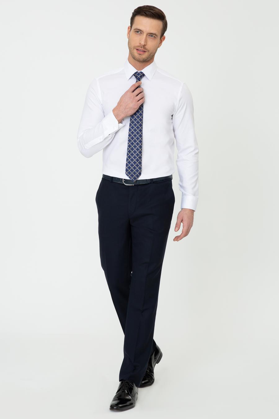 Lacivert Slim Fit Kumaş Pantolon - 50250814027