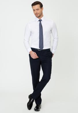 Lacivert Slim Fit Kumaş Pantolon