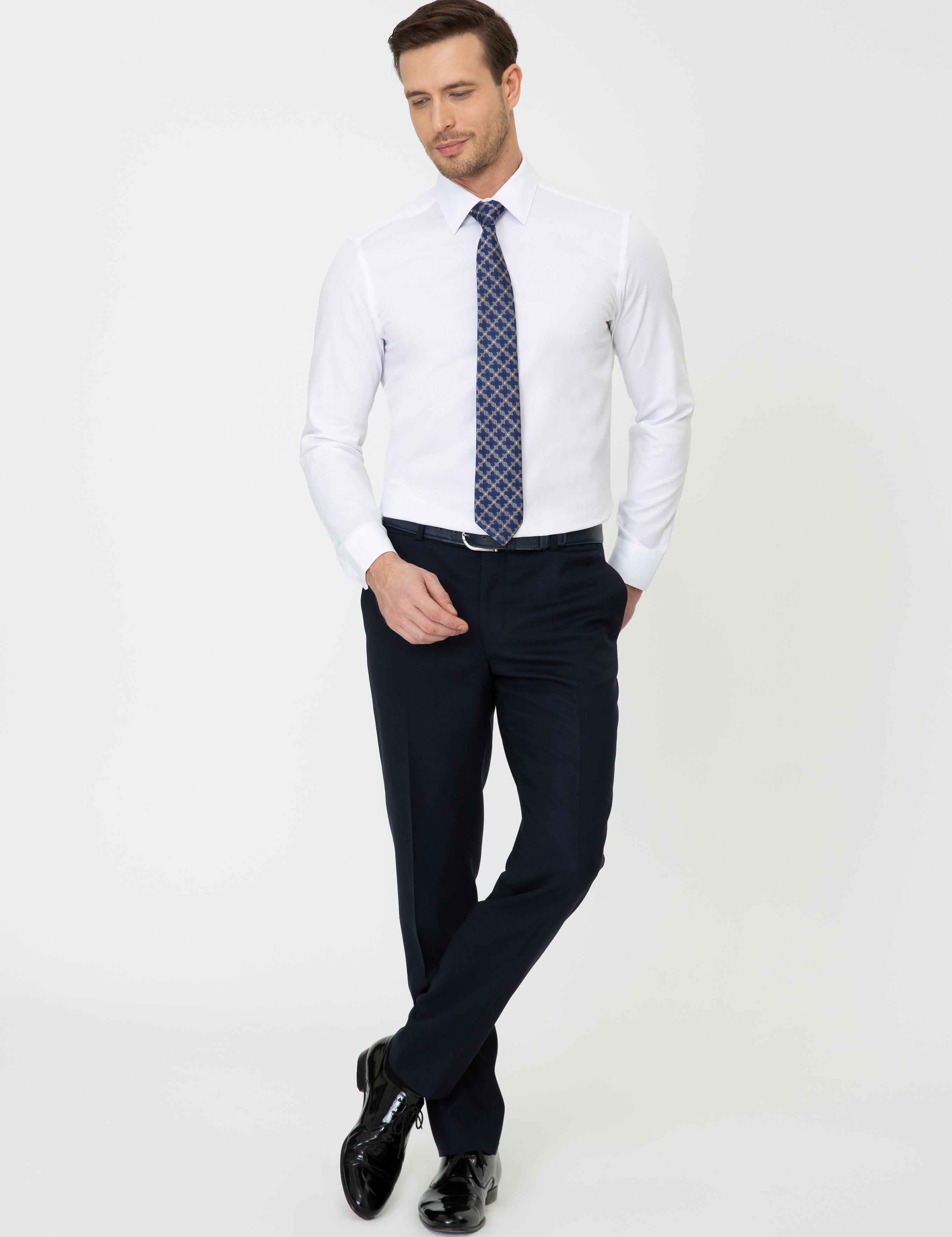 Lacivert Slim Fit Kumaş Pantolon - 50250814027