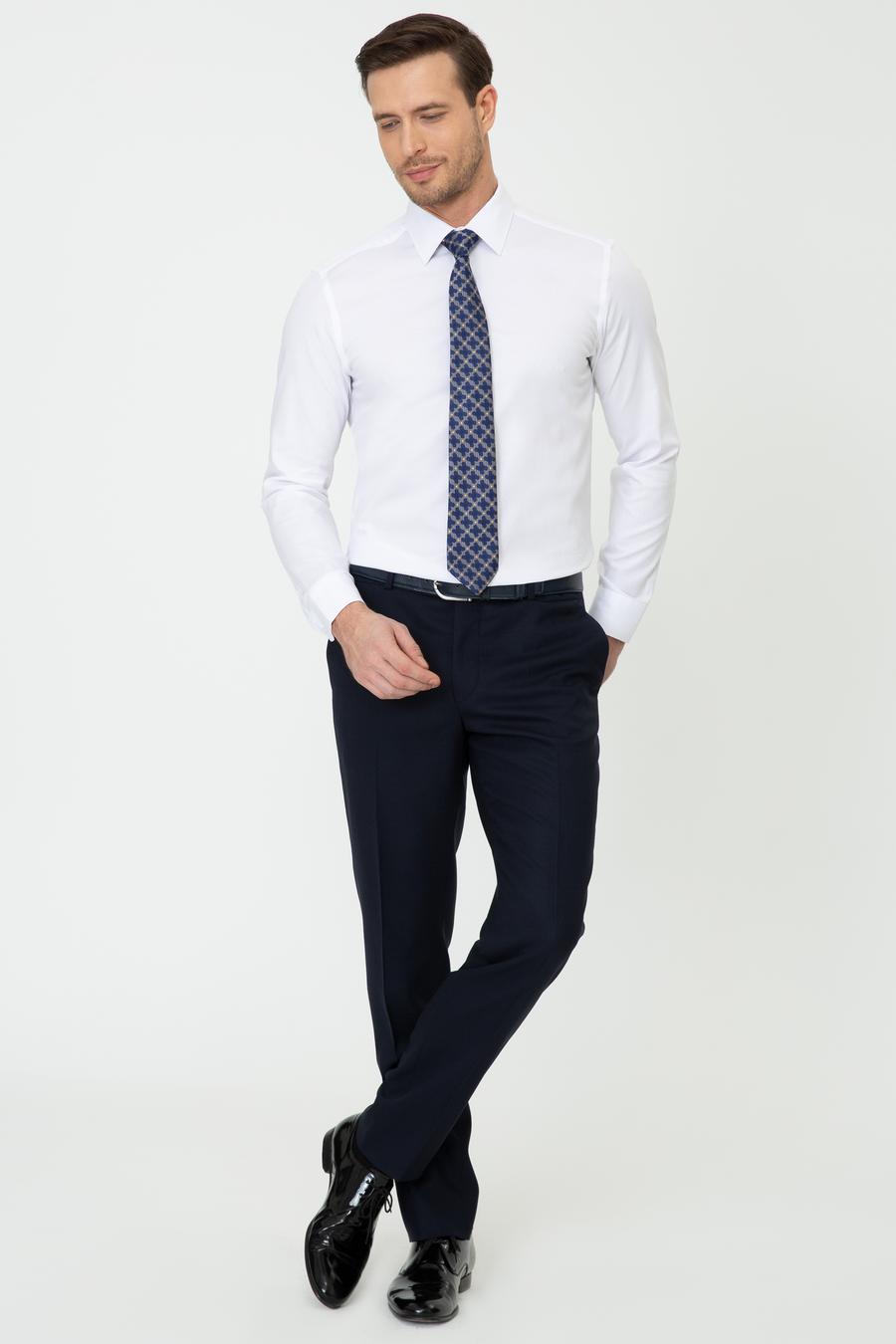 Lacivert Slim Fit Kumaş Pantolon - 50250814027
