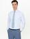 Açık Mavi Slim Fit %100 Pamuk İtalyan Yaka Klasik Gömlek
