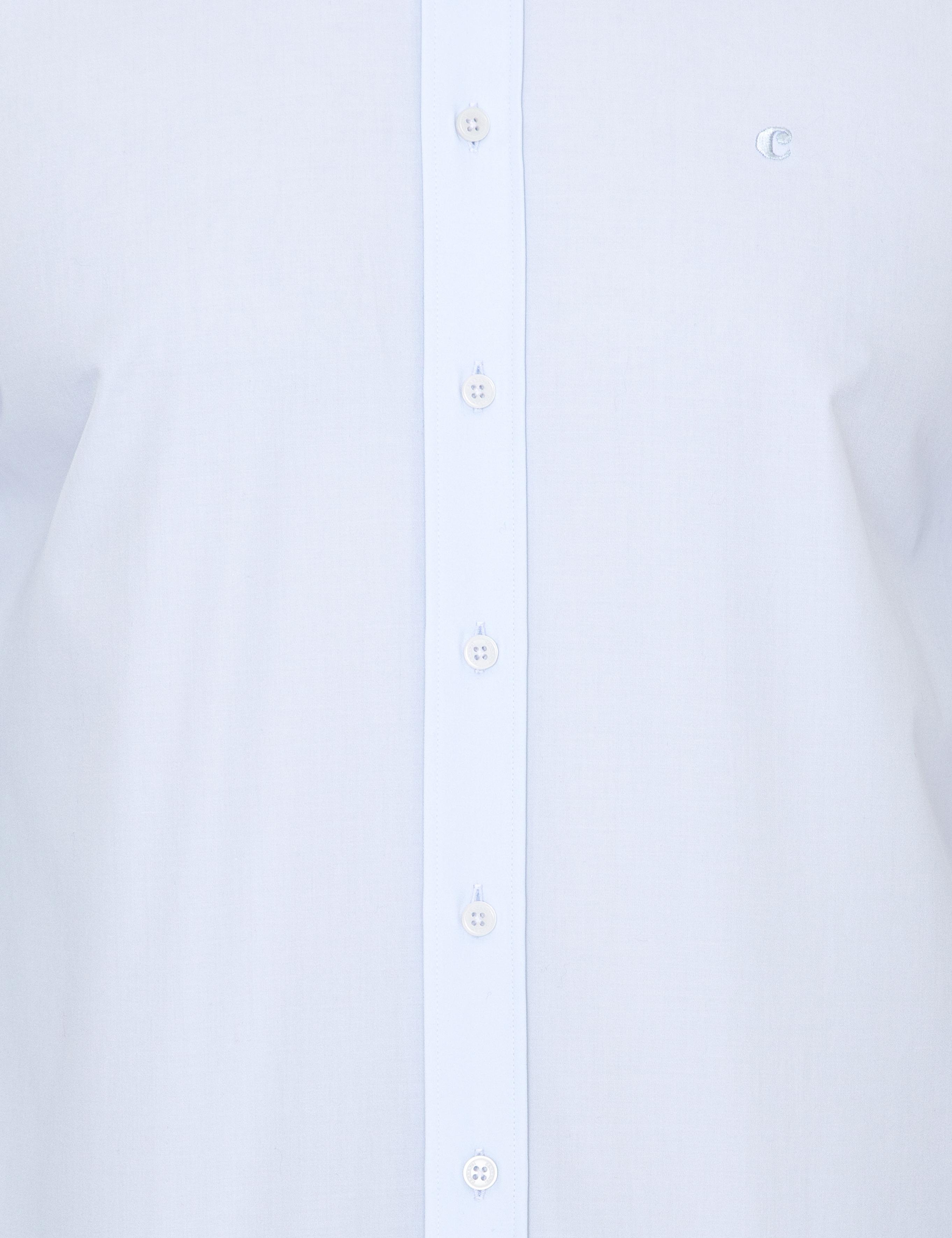 Açık Mavi Slim Fit %100 Pamuk İtalyan Yaka Klasik Gömlek - 50250845022