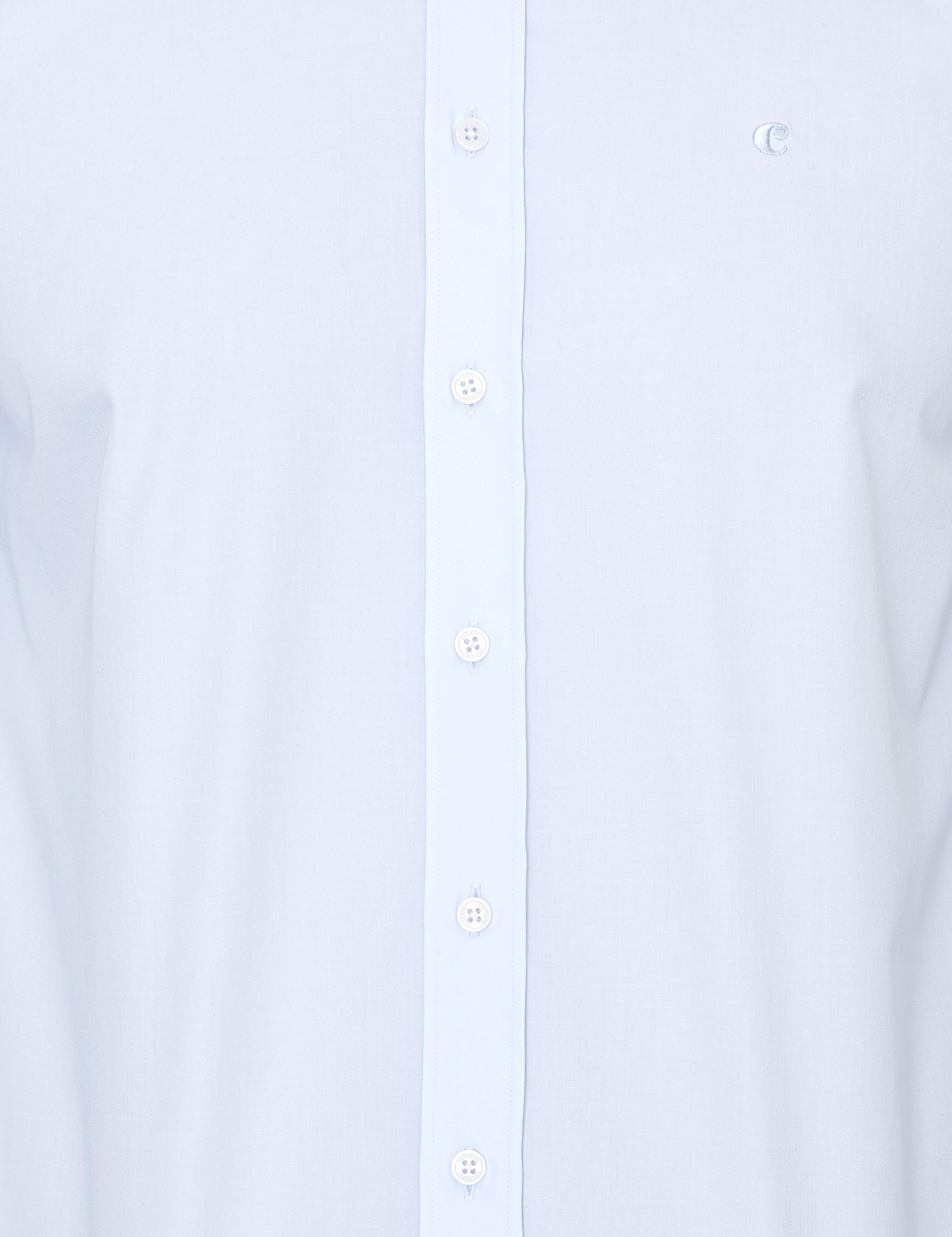 Açık Mavi Slim Fit %100 Pamuk Klasik Yaka  Basic Gömlek - 50250885020