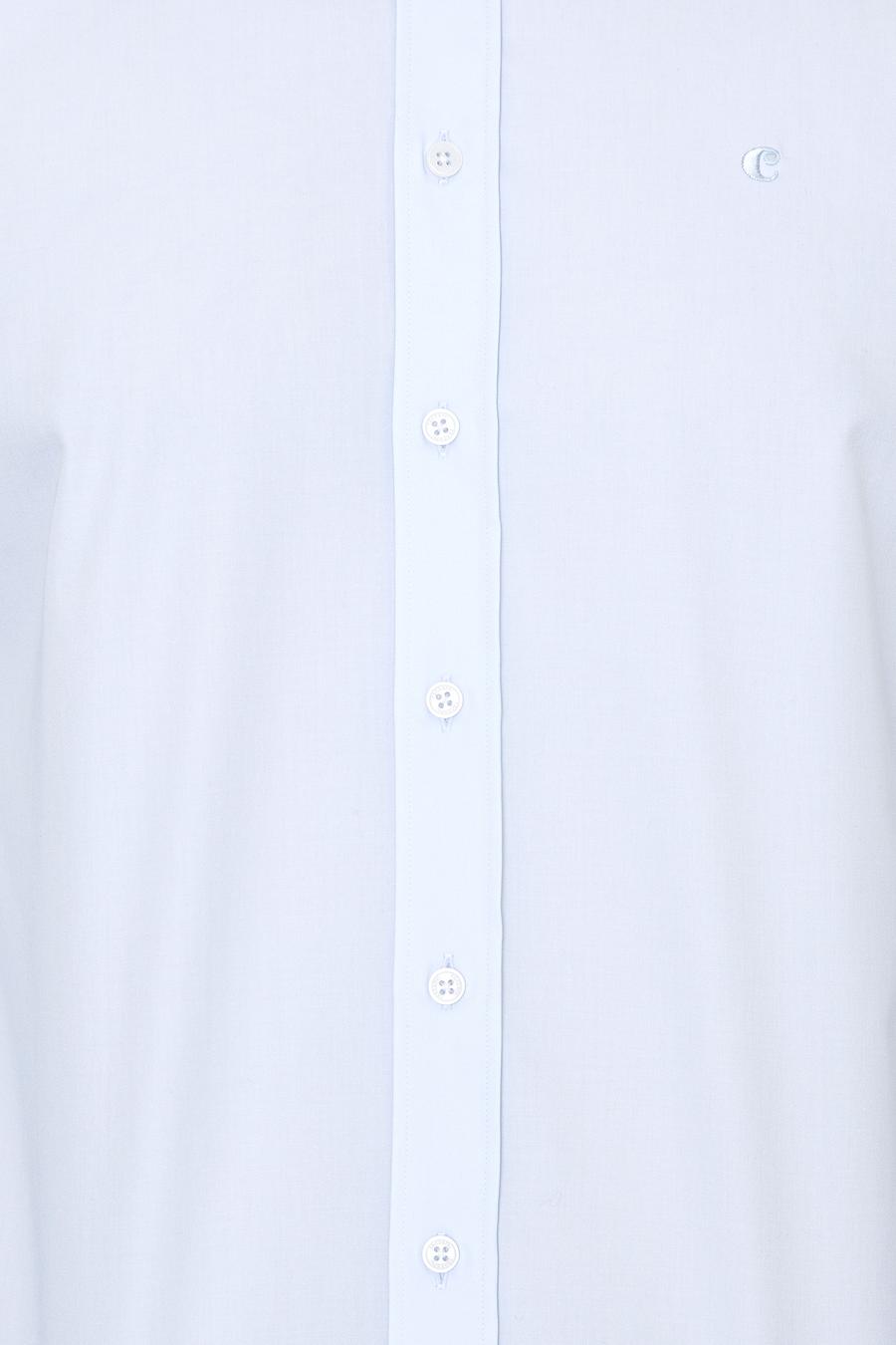 Açık Mavi Slim Fit %100 Pamuk Klasik Yaka  Basic Gömlek - 50250885020