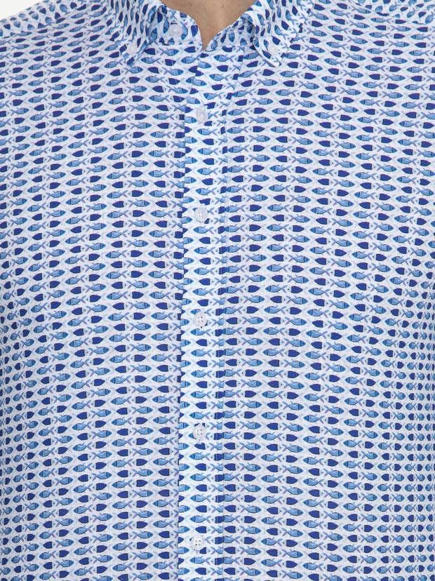 Saks Slim Fit Uzun Kollu Gömlek