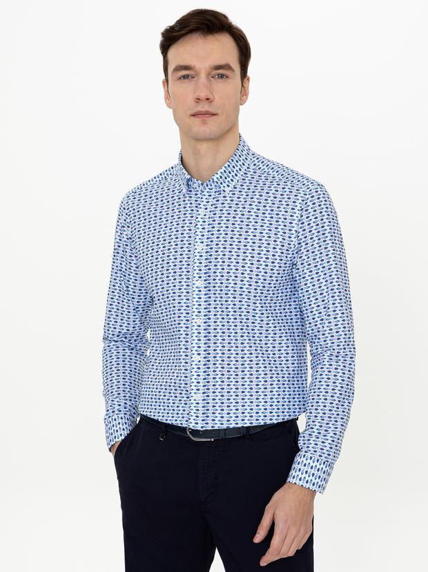 Saks Slim Fit Uzun Kollu Gömlek