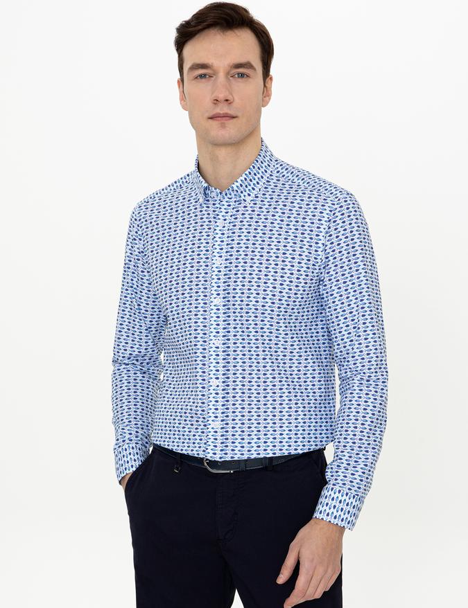 Saks Slim Fit Uzun Kollu Gömlek