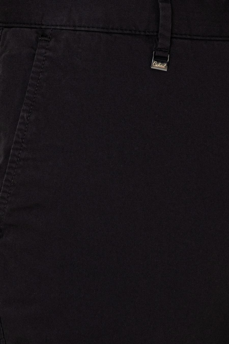 Siyah Slim Fit Kanvas Pantolon - 50248787008