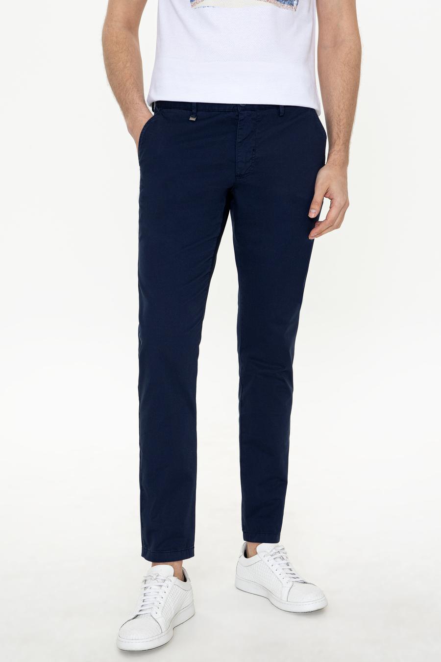 İndigo Slim Fit Kanvas Pantolon - 50248787228