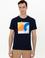 Lacivert Bisiklet Yaka Slim Fit T-Shirt