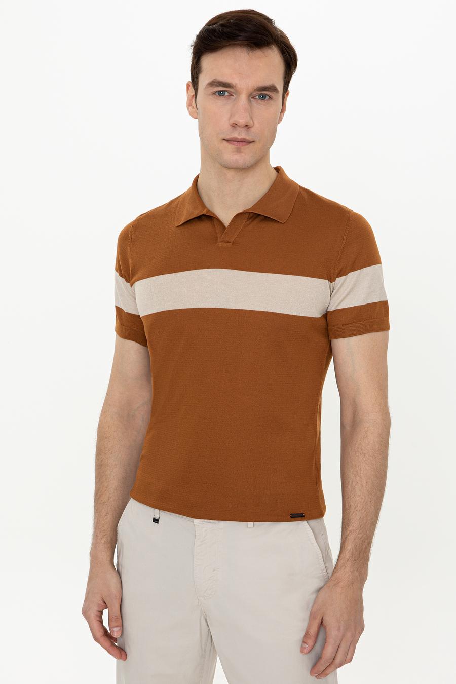 Tarçın Slim Fit Polo Yaka Triko T-Shirt - 50247015157