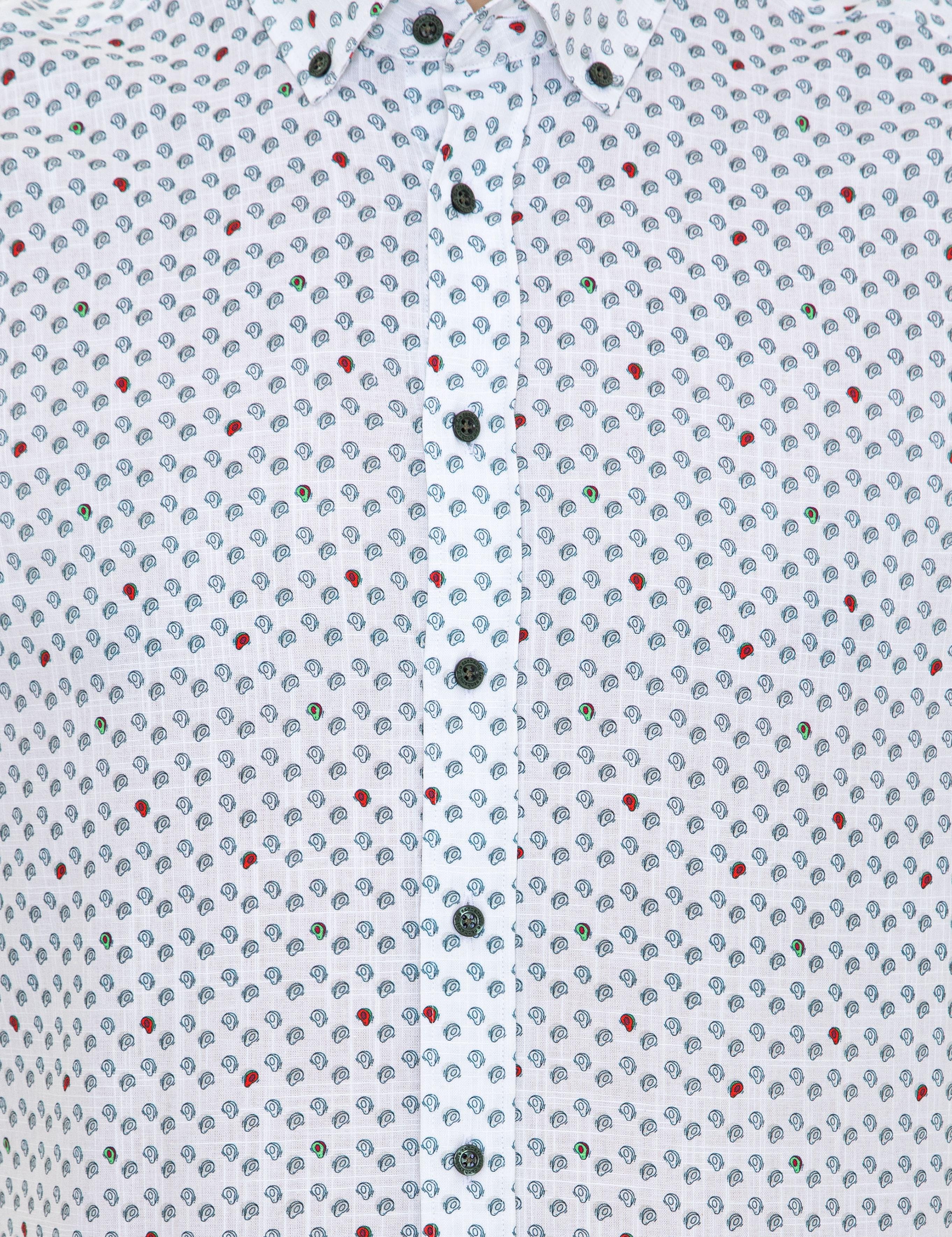 Yeşil Slim Fit Uzun Kollu Gömlek - 50247572026