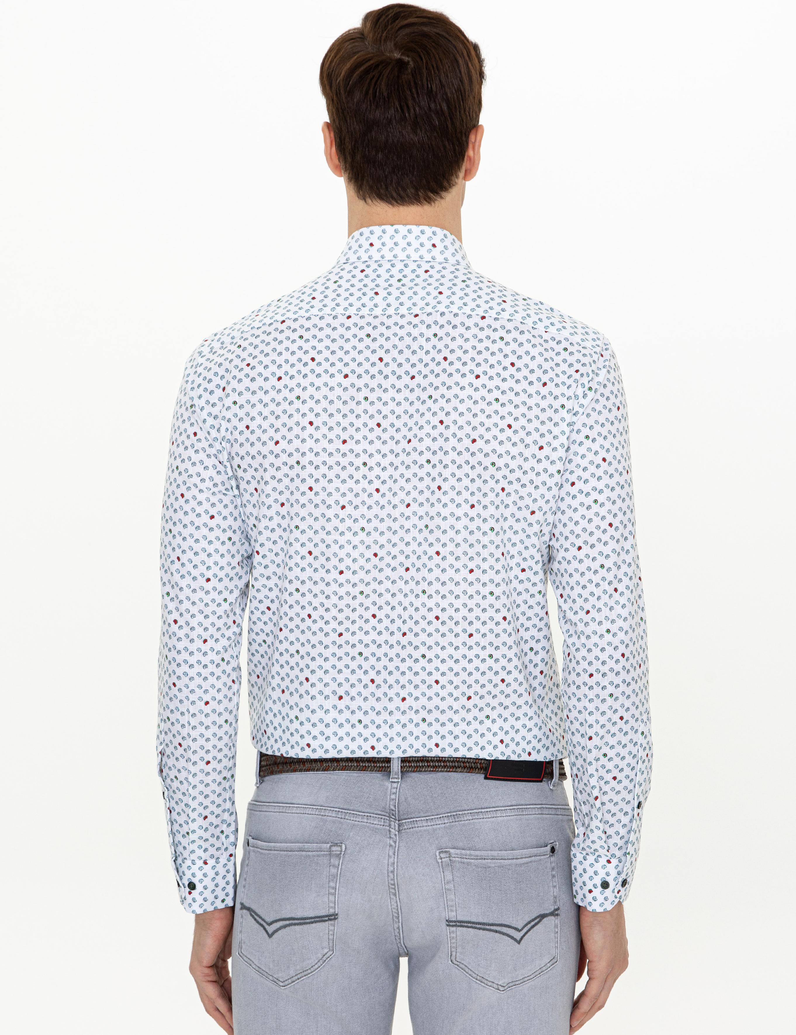 Yeşil Slim Fit Uzun Kollu Gömlek - 50247572026