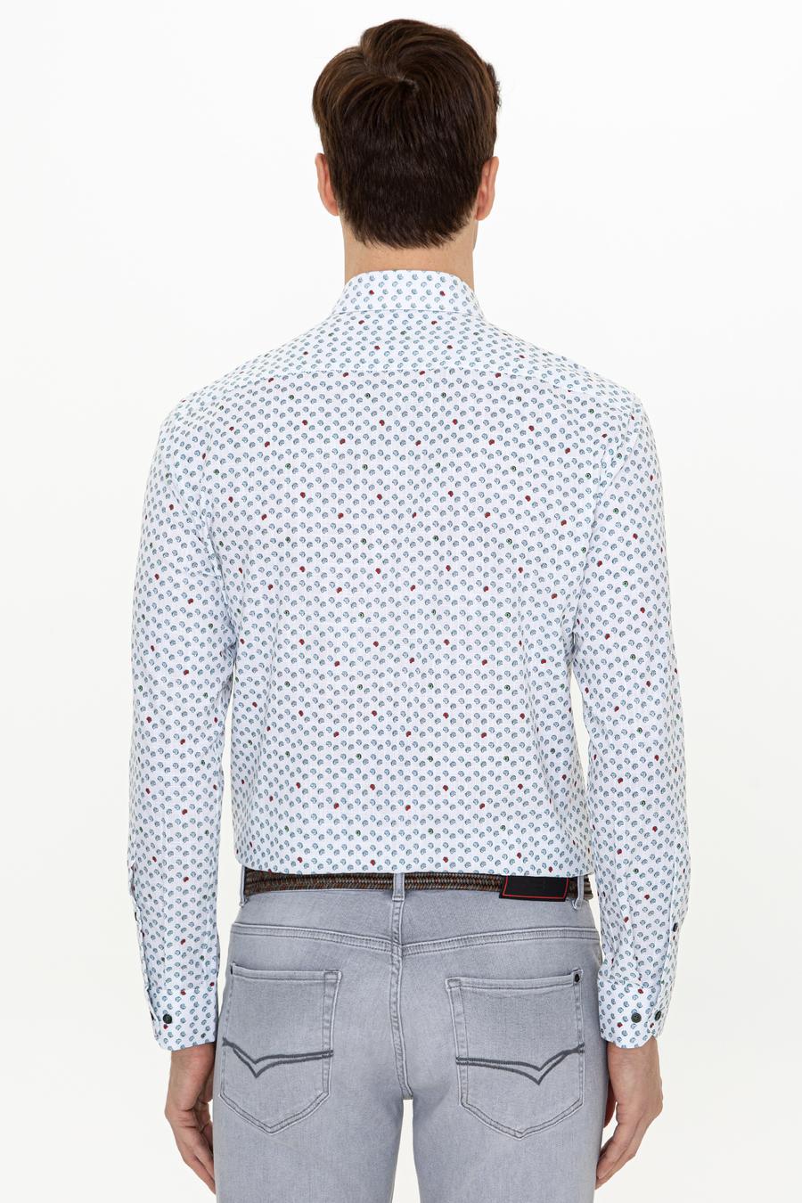 Yeşil Slim Fit Uzun Kollu Gömlek - 50247572026