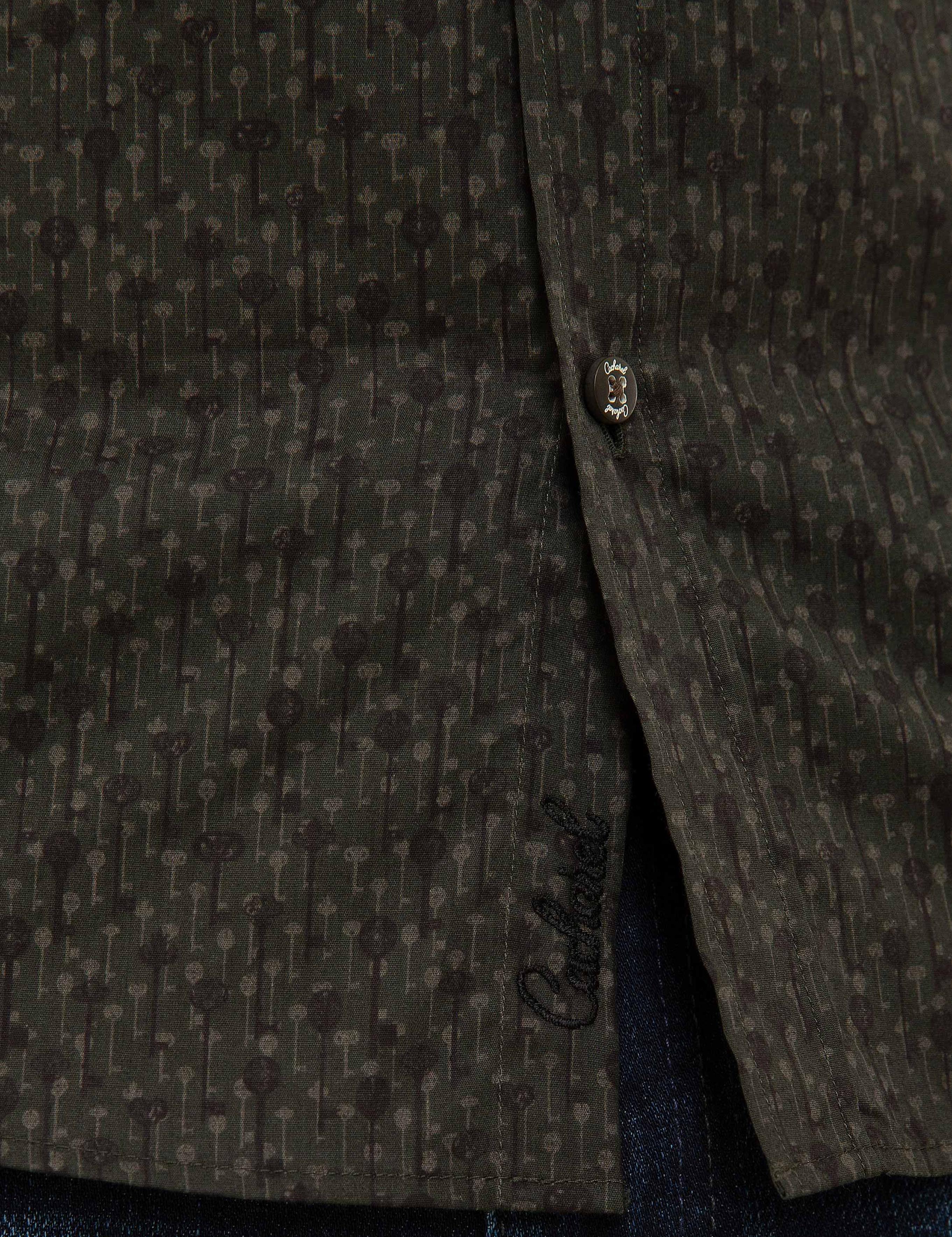 Haki Slim Fit Uzun Kollu Gömlek - 50210012038