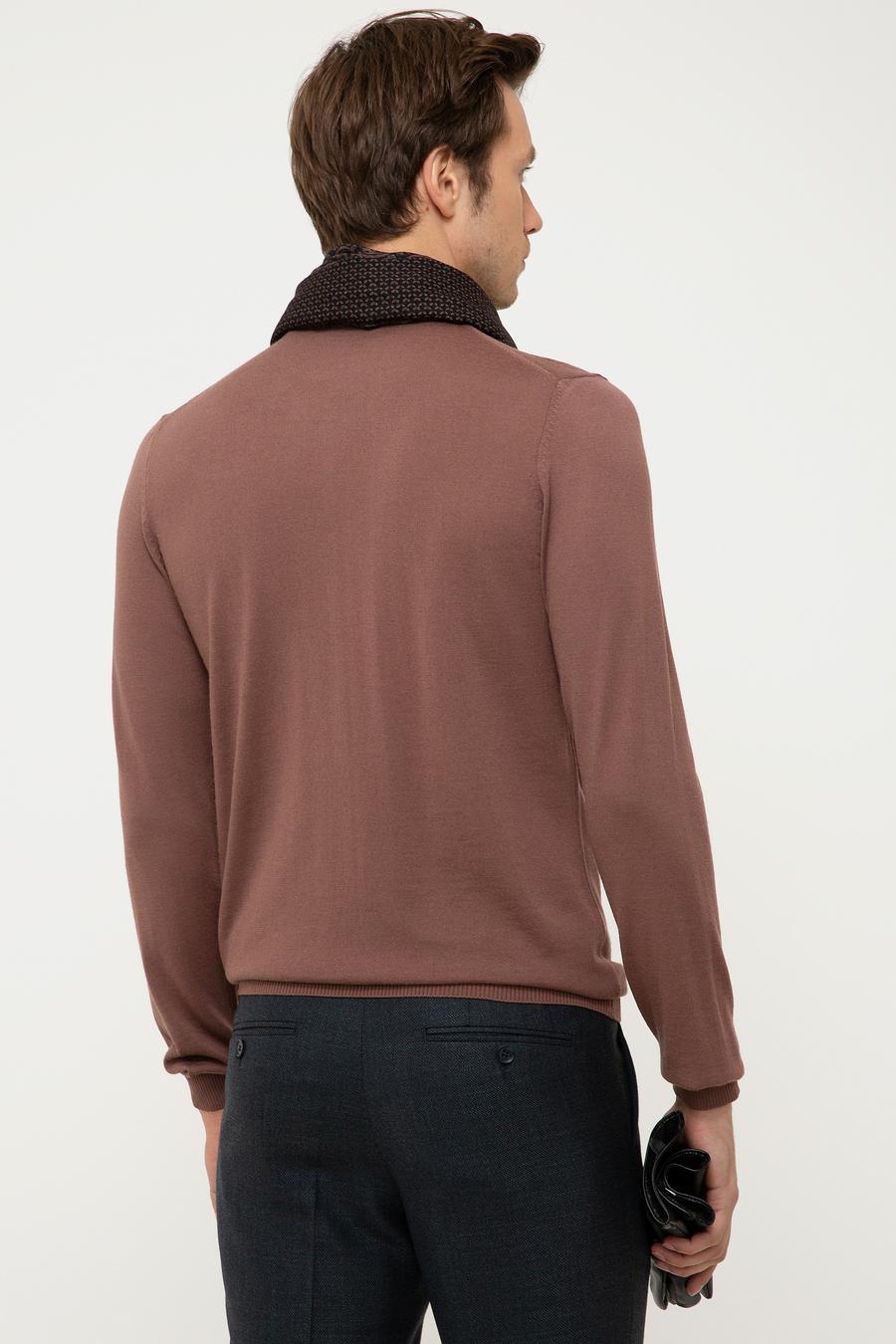 Mürdüm Slim Fit Yarım Balıkçı Basic Triko Kazak - 50211256042