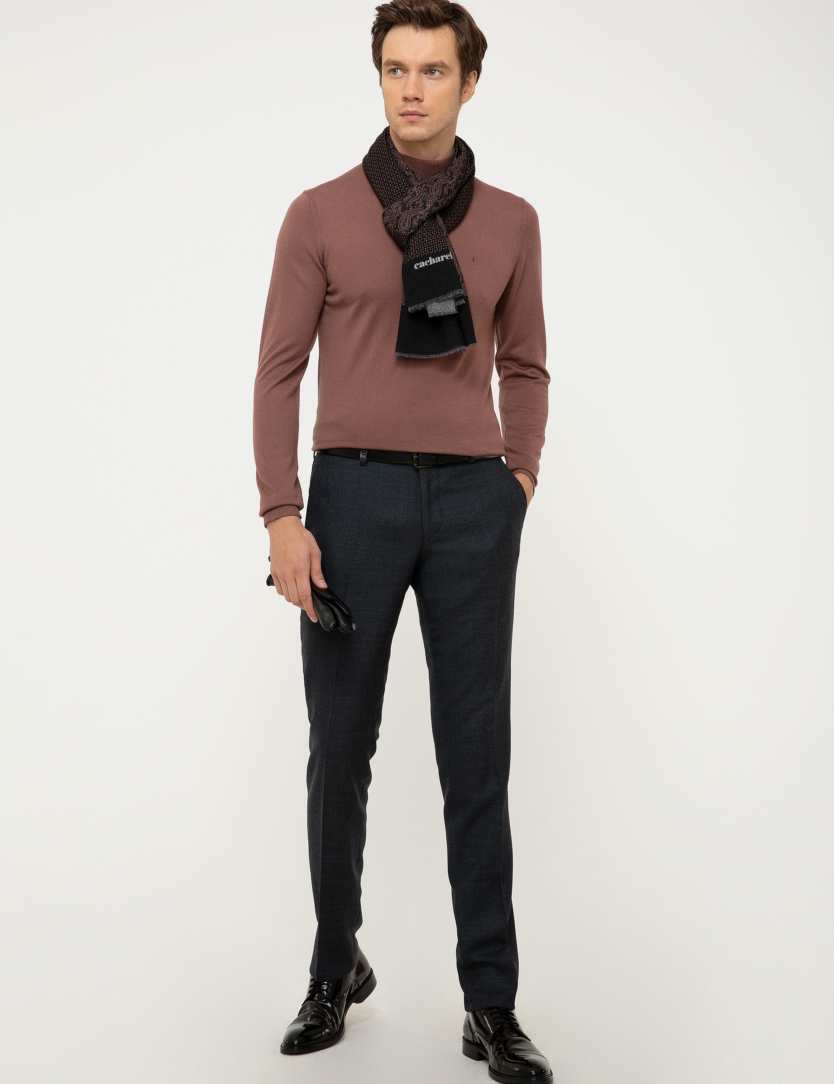 Mürdüm Slim Fit Yarım Balıkçı Basic Triko Kazak - 50211256042