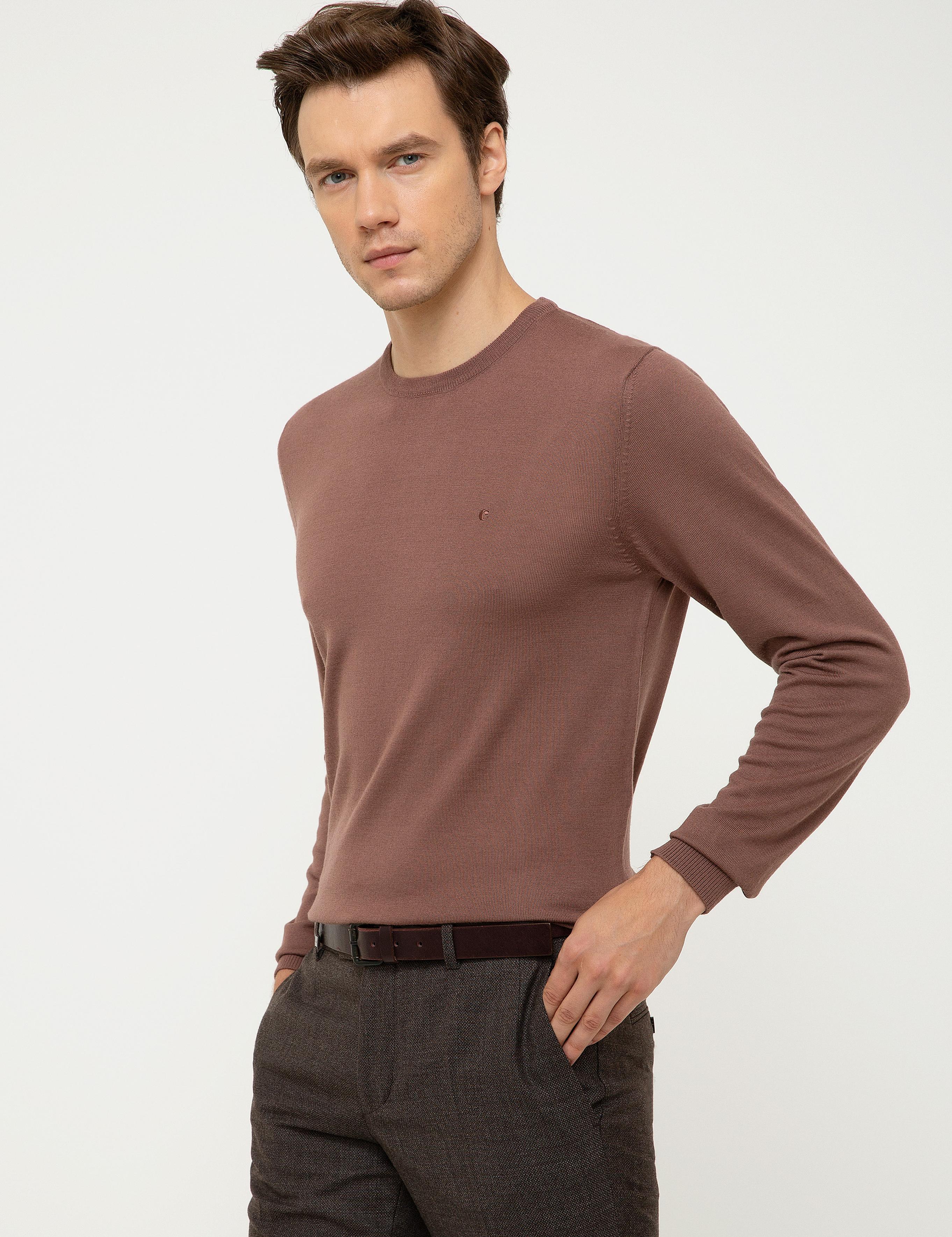 Bisiklet Yaka Basic Kazak - 50211257094