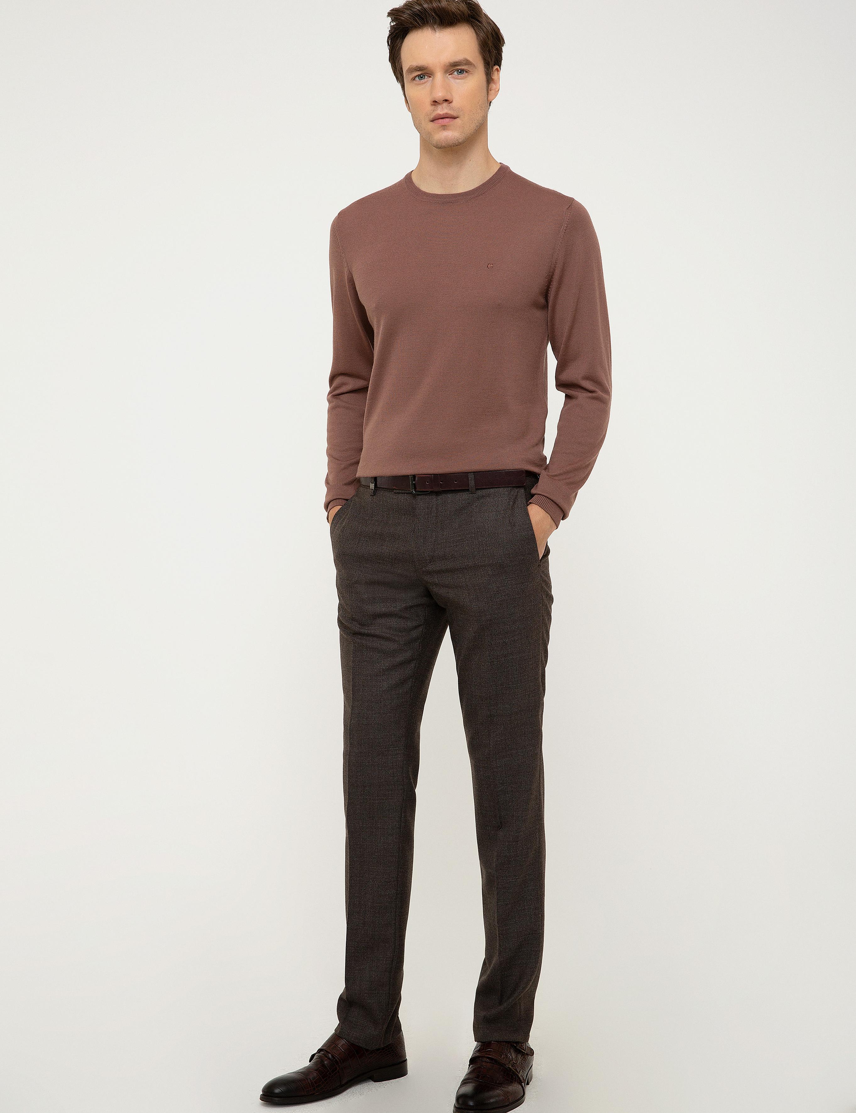 Bisiklet Yaka Basic Kazak - 50211257094