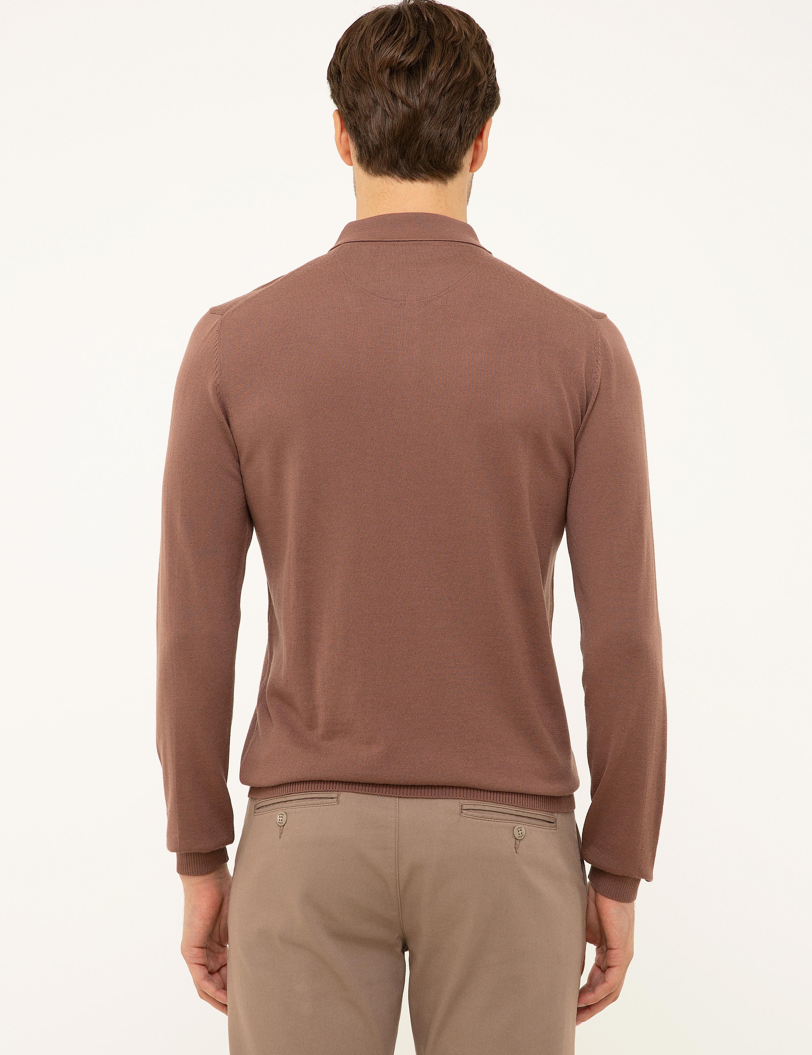 Mürdüm Slim Fit Polo Yaka Basic Triko Kazak - 50211330055