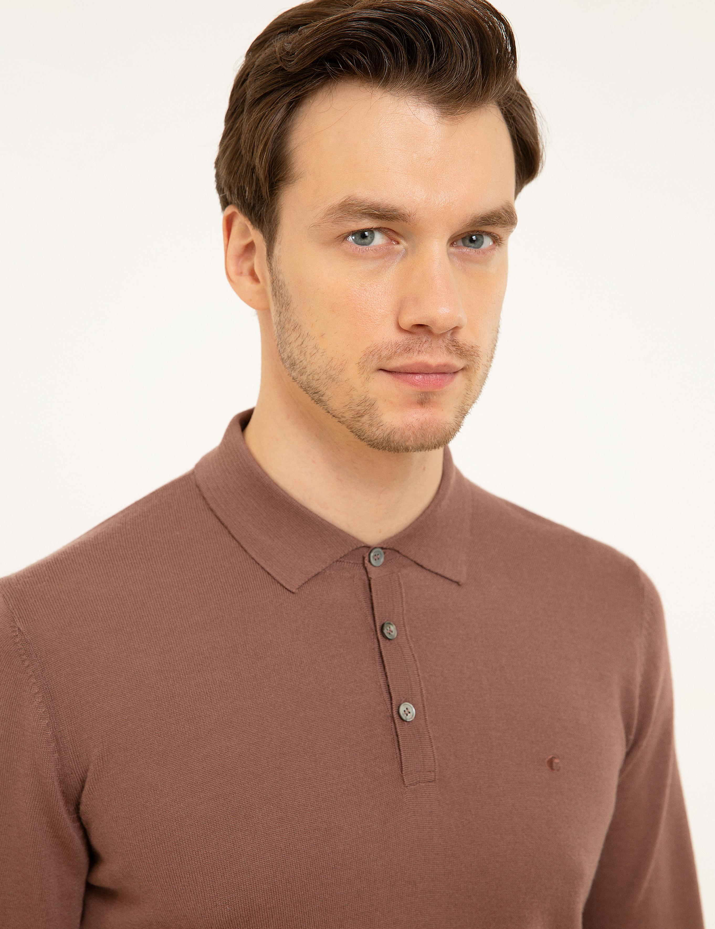 Mürdüm Slim Fit Polo Yaka Basic Triko Kazak - 50211330055